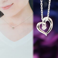 【送料無料】【新品】4℃ ヨンドシー ネックレス アクセサリー ペンダント レディース エターナルシルバー ネックレス オープンハート 1Pダイヤモンド シルバー 111424121806 SILVER【正規品 通販 ブランド】【新作】【残暑見舞い ギフト】