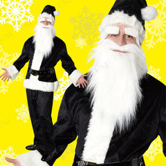 GOGOサンタさん ブラック Men's♪クリスマス サンタ衣装 メンズ 男性用 コスプレ コスチューム サンタ服 ノーマルサイズ