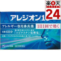 【第2類医薬品】アレジオン10 6錠【楽天24】[アレジオン 鼻炎薬/鼻水/錠剤]